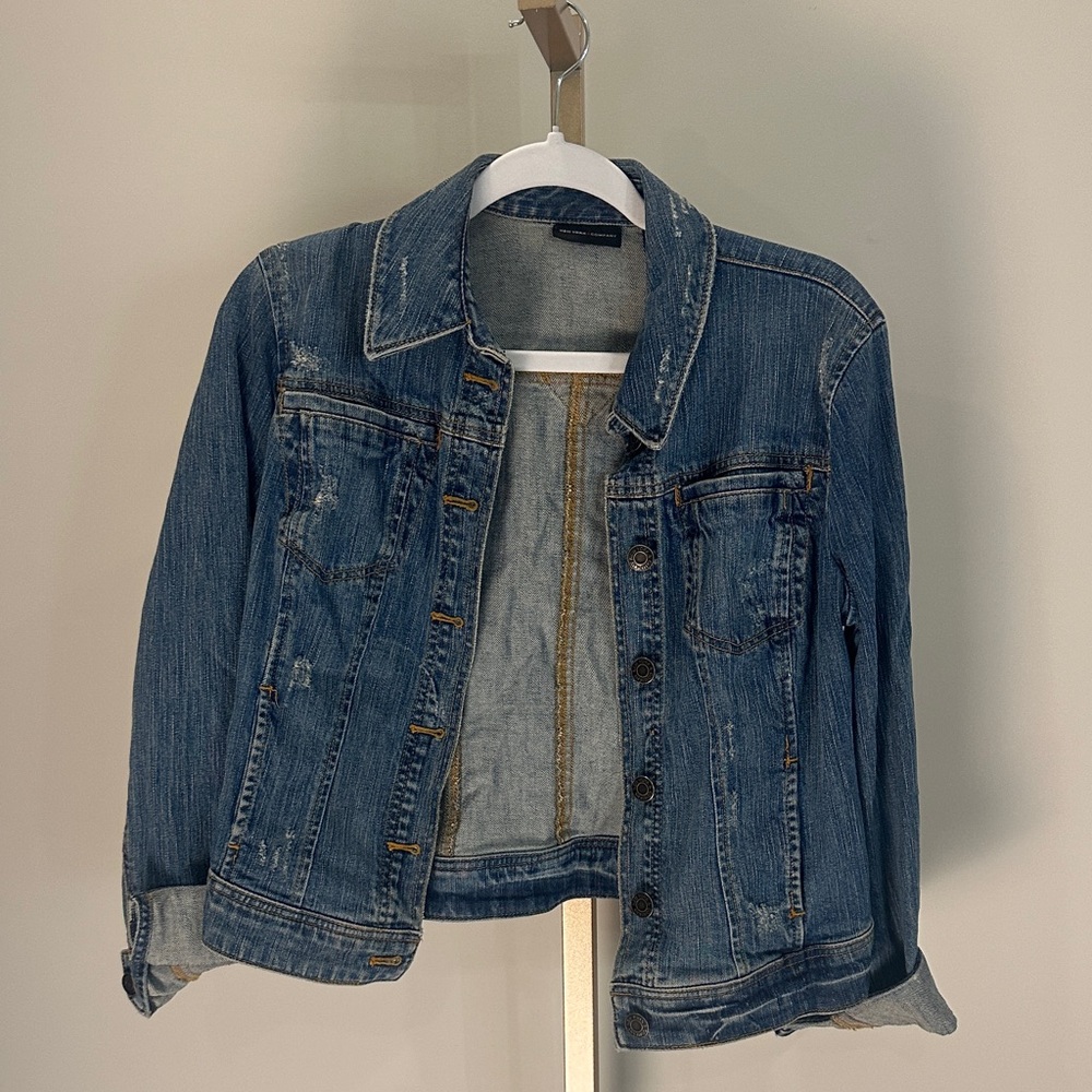 New York & Company Blue Denim Jacket
